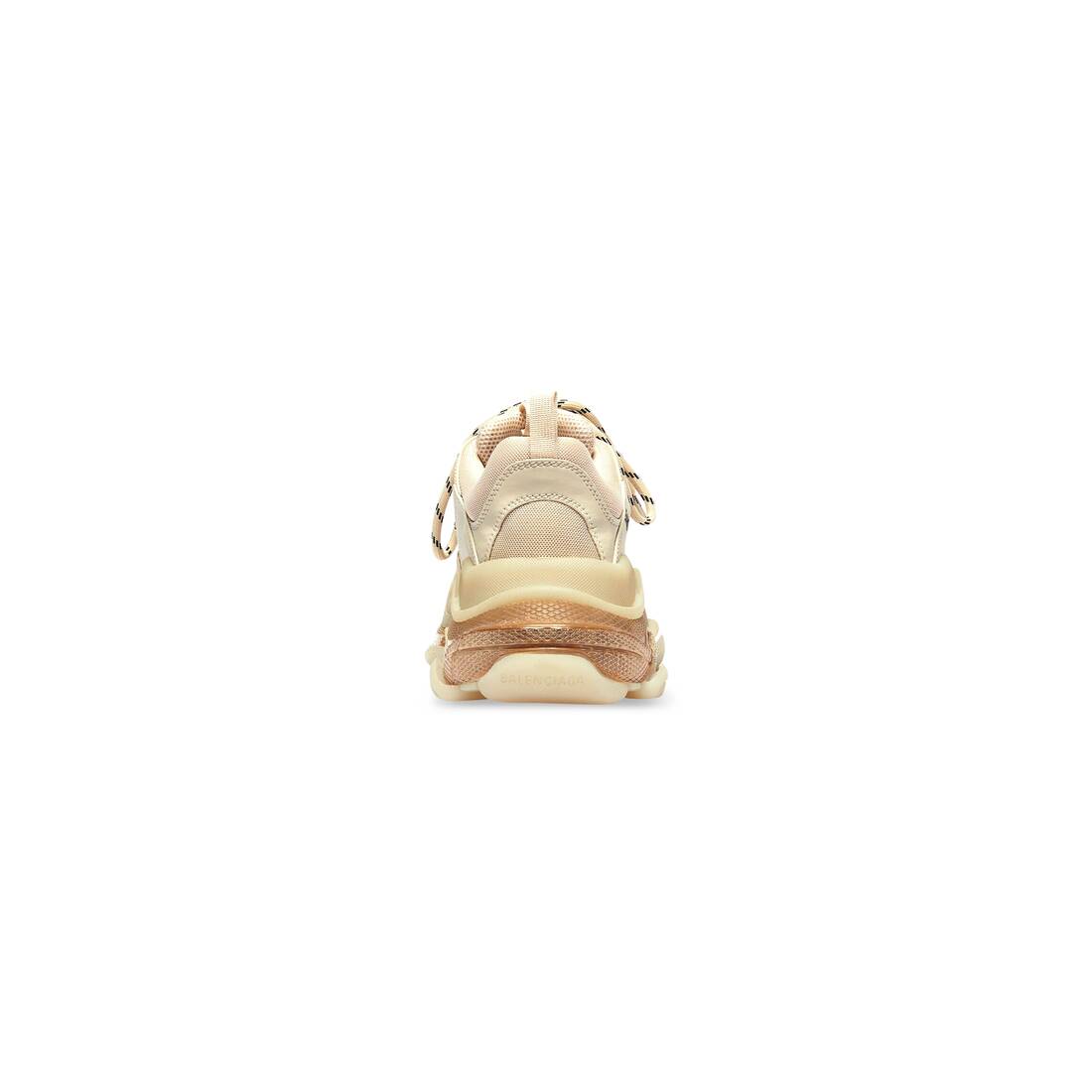 Women’s Triple S Clear Sole Sneaker in Beige - Image 4